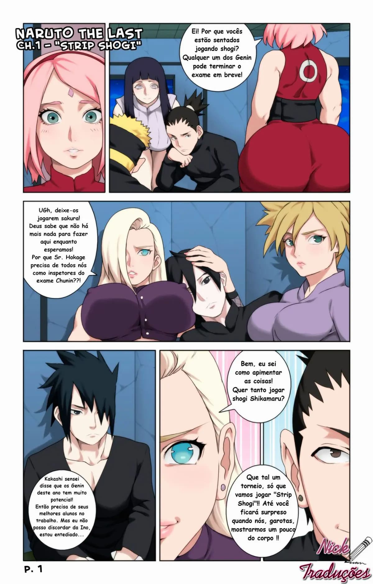 Ler Naruto: Strip Shogi Capítulo 1 Online - MegaHentai