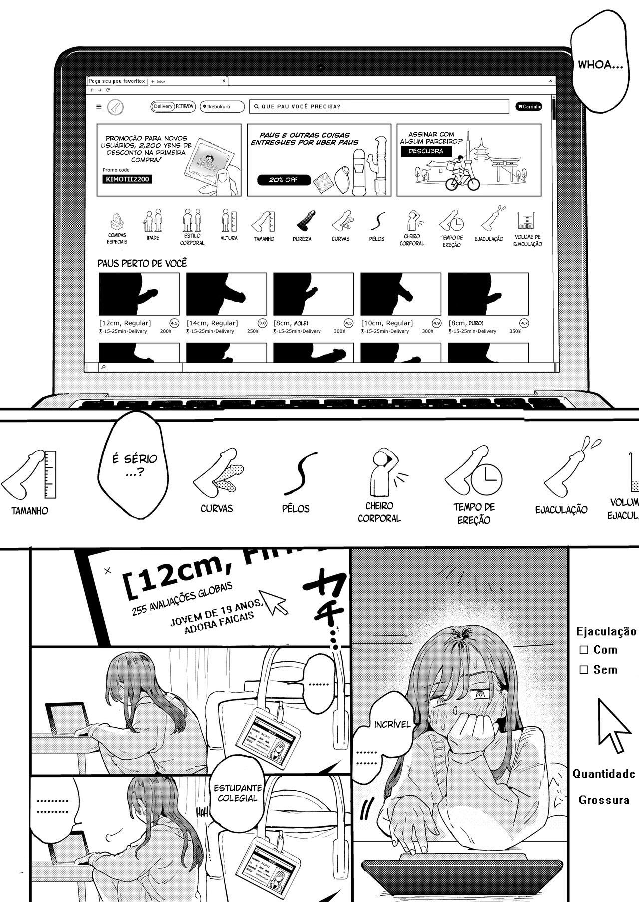 Ler r Chinko o Tanomitai Onee-san Capítulo 1 Online - MegaHentai